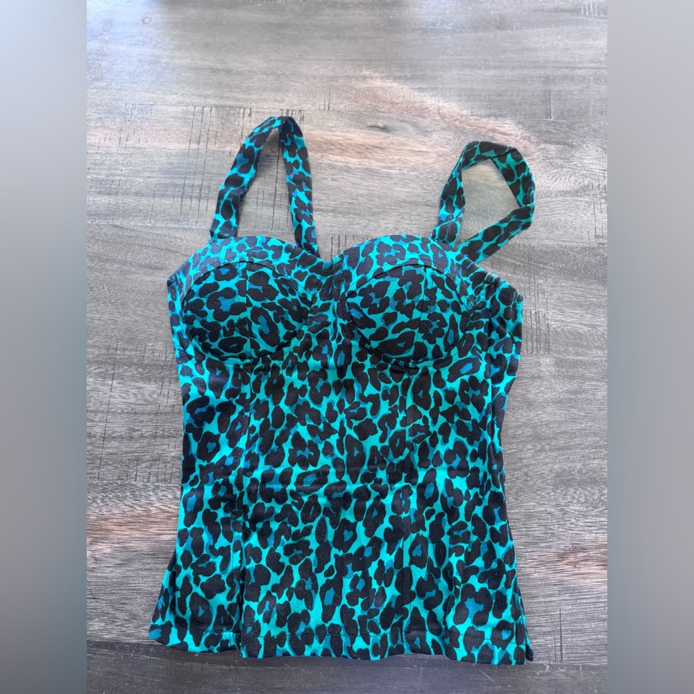 Charlotte Animal Print Corset Top